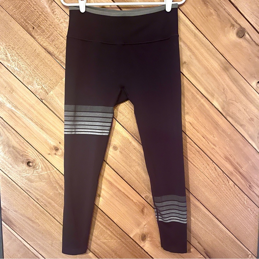 Joy Lab Black Stripped Legging Size Large, from Target